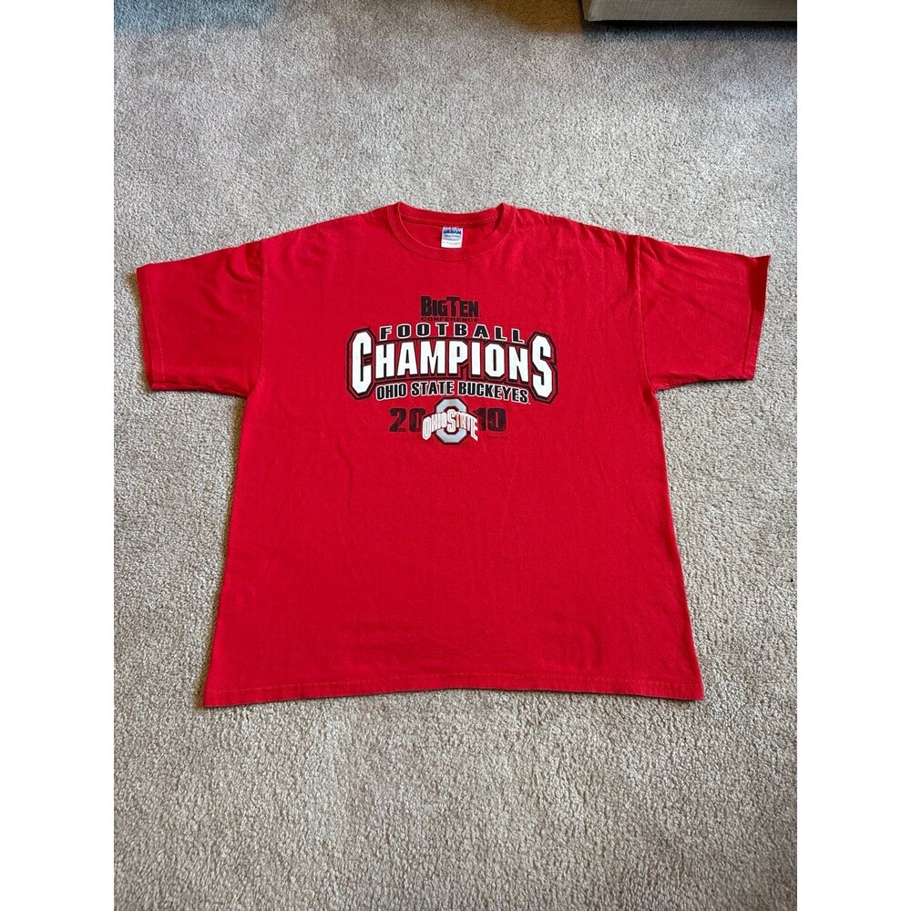 Ohio State Buckeyes 2010 Football Big10 Champions Men’s Tee Size XL